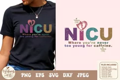 NICU Nurse PNG SVG, Retro Sublimation, retro Nurse Shirt Product Image 2