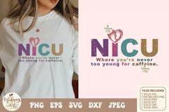 NICU Nurse PNG SVG, Retro Sublimation, retro Nurse Shirt Product Image 1