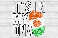 It's in my DNA Niger Flag Fingerprint PNG Sublimation Product Image 1