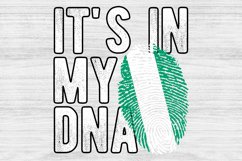 It&#039;s in my DNA Nigeria Flag Fingerprint PNG Sublimation Product Image 1