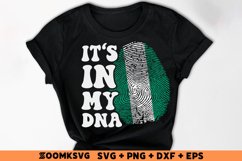 It's in my DNA Nigeria Flag Fingerprint Sublimation PNG, SVG Product Image 2