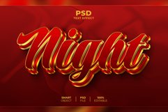 Night 3D editable text effect Product Image 1