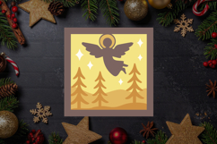 Angel and Forest Christmas Shadow Box Product Image 1