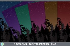 Bundle of six night backgrounds