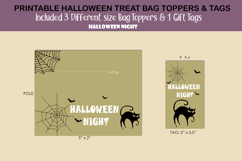 Halloween Night treat bag topper &amp; Tag SVG Product Image 4