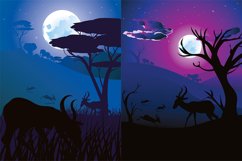 Night Landscape with Antelopes Product Image 3