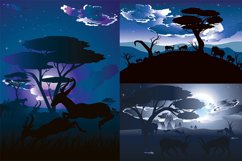 Night Landscape with Antelopes Product Image 1