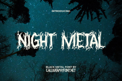 Night Metal Font Product Image 1