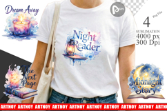 Night Owl Library Sublimation Product Image 1