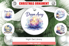 Night Owl Library Quotes Ornament Product Image 1