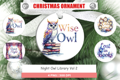 Night Owl Library Quotes Ornament Product Image 1