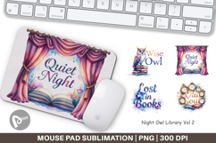 Night Owl Library Mouse Pad Product Image 1