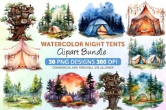 Watercolor Tent,Camping Clipart,Boho Tent,Fairy Tent,Watercolor Fairy,Watercolor Forest,Fairy Forest,Watercolor Night,