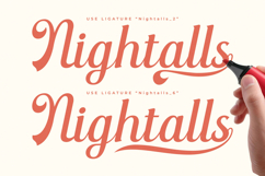 Nightalls Delight - Modern Bold Script Font Product Image 10