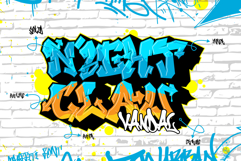 Nightclaw Vandal | Wild 3D Layered Graffiti Font with Sign Product Image 1