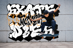 Nightclaw Vandal | Wild 3D Layered Graffiti Font with Sign Product Image 6
