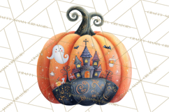 Halloween Scene Pumpkins Clipart PNG Product Image 3