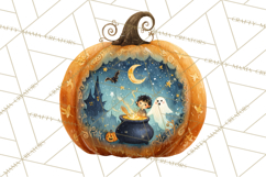 Halloween Scene Pumpkins Clipart PNG Product Image 5