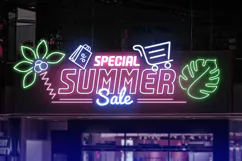 NIGHTIES - Neon Light Party Font Product Image 2