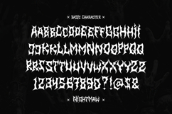 Nightmaw | Black Metal Font Product Image 10