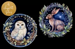 Midnight Animals Clipart - 4 PNG Files Product Image 3