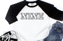 9th Birthday Baseball Nine Boy SVG Baseball Theme Shirt PNG Product Image 1