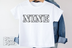 9th Birthday Baseball Nine Boy SVG Baseball Theme Shirt PNG Product Image 4