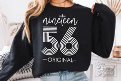 Vintage 1956 Retro SVG PNG - Hello Seventy - 70th Birthday Product Image 2