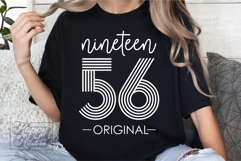 Vintage 1956 Retro SVG PNG - Hello Seventy - 70th Birthday Product Image 5