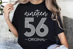 Vintage 1956 Retro SVG PNG - Hello Seventy - 70th Birthday Product Image 5