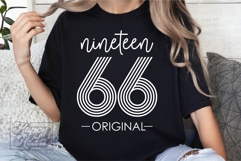 Vintage 1966 Retro SVG - Hello Sixty SVG - 60th Birthday Product Image 4