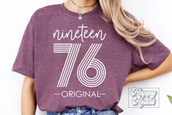 Vintage 1976 Retro SVG - Hello Fifty SVG - 50th Birthday Product Image 3