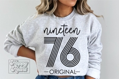 Vintage 1976 Retro SVG - Hello Fifty SVG - 50th Birthday Product Image 4