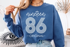 Vintage 1986 Retro SVG - Hello Forty SVG - 40th Birthday Product Image 4