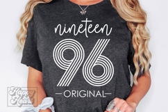 Vintage 1996 Retro SVG - Hello Thirty SVG - 30th Birthday Product Image 1