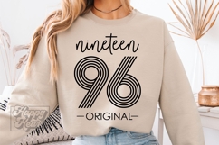 Vintage 1996 Retro SVG - Hello Thirty SVG - 30th Birthday Product Image 2