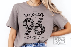 Vintage 1996 Retro SVG - Hello Thirty SVG - 30th Birthday Product Image 3