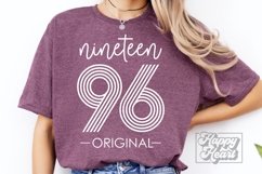 Vintage 1996 Retro SVG - Hello Thirty SVG - 30th Birthday Product Image 4