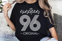 Vintage 1996 Retro SVG - Hello Thirty SVG - 30th Birthday Product Image 5