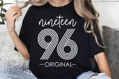 Vintage 1996 Retro SVG - Hello Thirty SVG - 30th Birthday Product Image 5