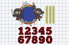 Ninja Shaker Cake topper 3D SVG Product Image 2