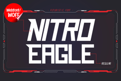 Nitro Eagle | Italic Futuristic Webfont for High-Speed idea Product Image 1