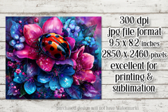 Ladybug Mousepad, Sublimation Mousepad, Floral Mousepad, d18 Product Image 2