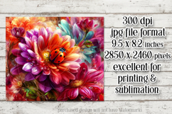 Ladybug Mousepad, Sublimation Mousepad, Floral Mousepad, d19 Product Image 2