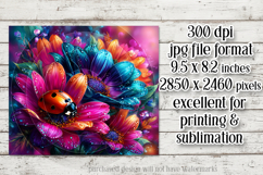 Ladybug Mousepad, Sublimation Mousepad, Floral Mousepad, d20 Product Image 2