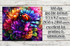 Ladybug Mousepad, Sublimation Mousepad, Floral Mousepad, d23 Product Image 2