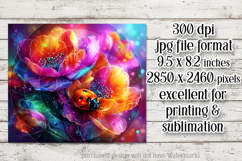 Ladybug Mousepad, Sublimation Mousepad, Floral Mousepad, d24 Product Image 2