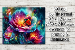 Ladybug Mousepad, Sublimation Mousepad, Floral Mousepad, d28 Product Image 2