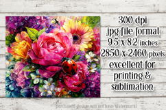 Ladybug Mousepad, Sublimation Mousepad, Floral Mousepad, d29 Product Image 2