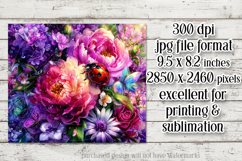 Ladybug Mousepad, Sublimation Mousepad, Floral Mousepad, d30 Product Image 2